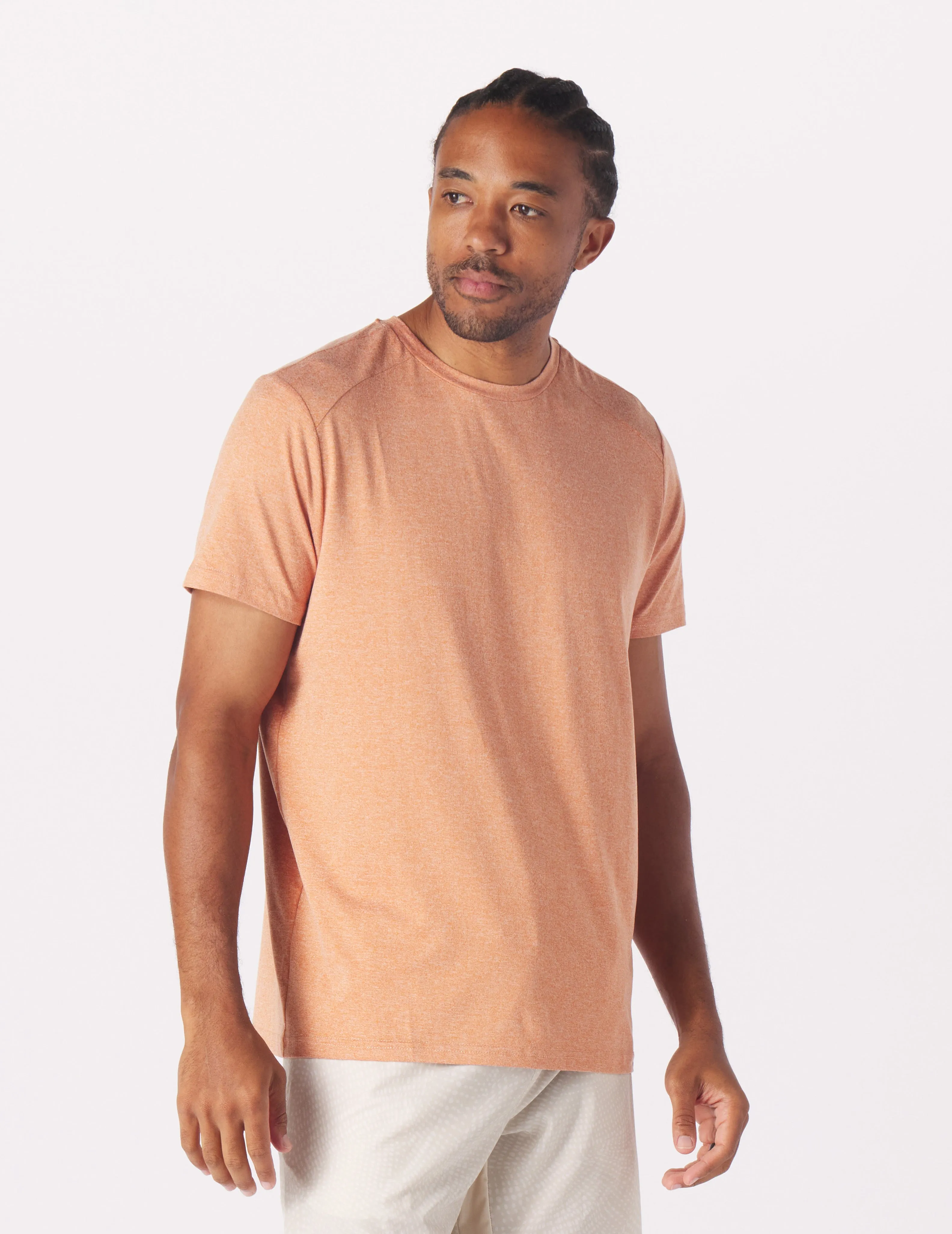 Salton Short Sleeve: Tangerine Heather