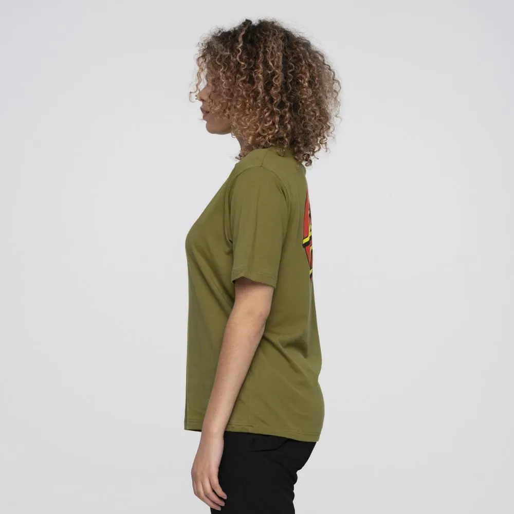 Santa Cruz Womens T-Shirt Classic Dot Chest T-Shirt - Moss