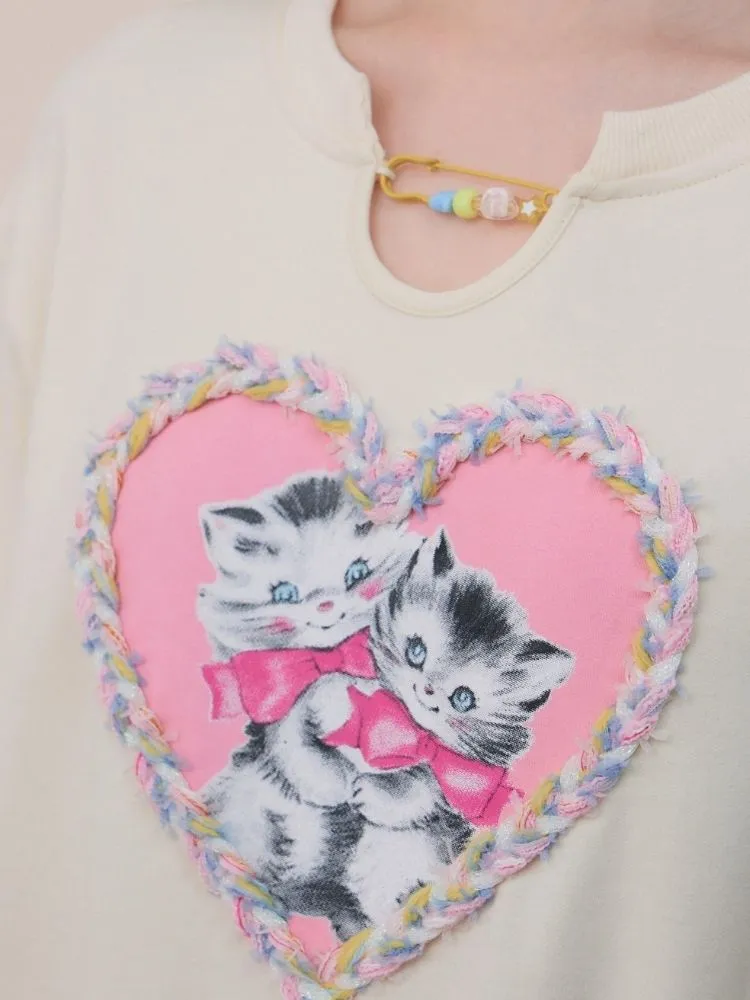 Short loose retro sweatshirt【s0000003767】
