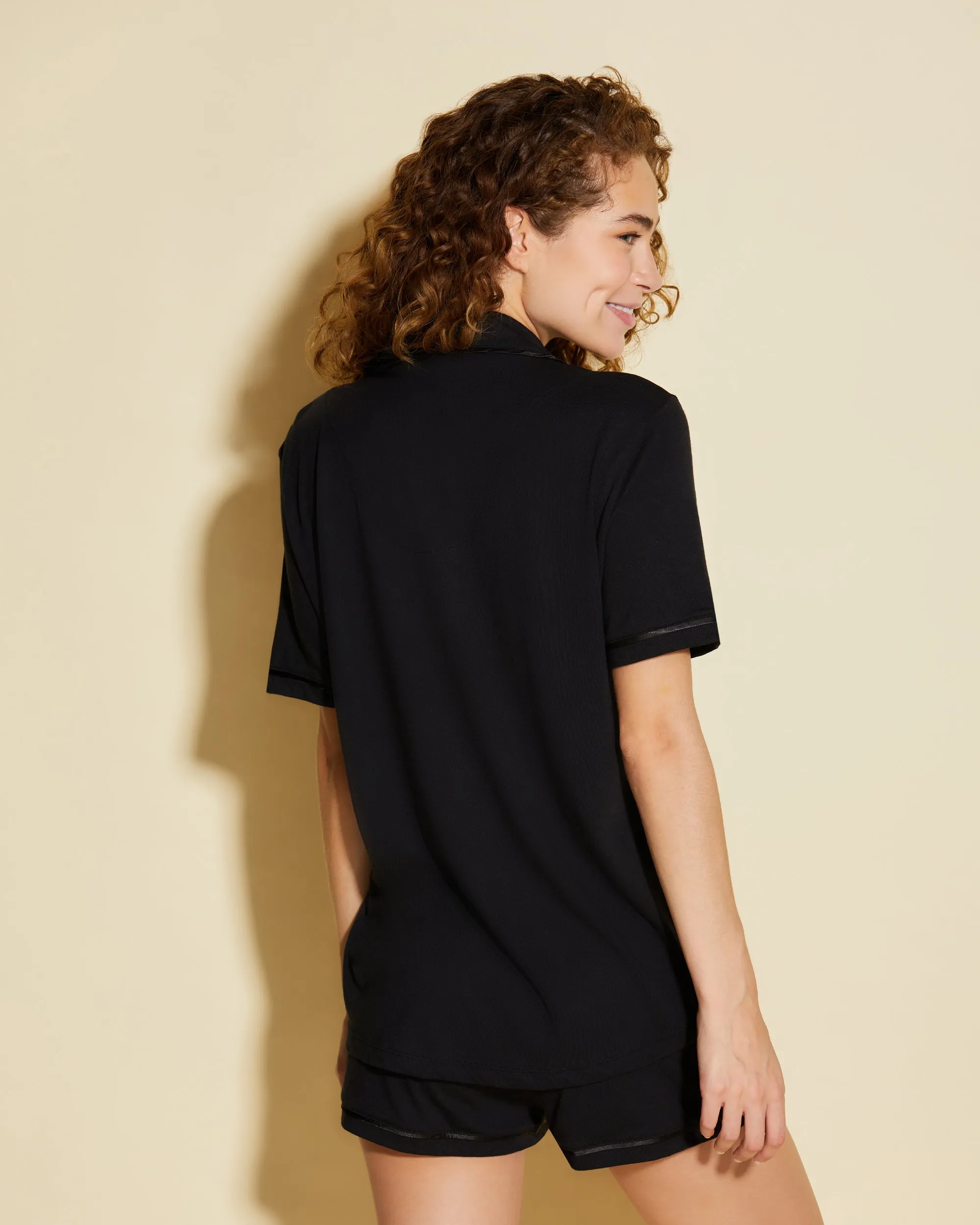 Short Sleeve Top & Boxer Pajama Set