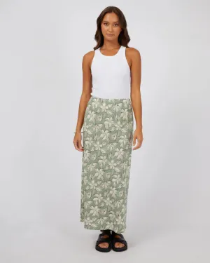 Silent Theory Eden Maxi Skirt - Sage
