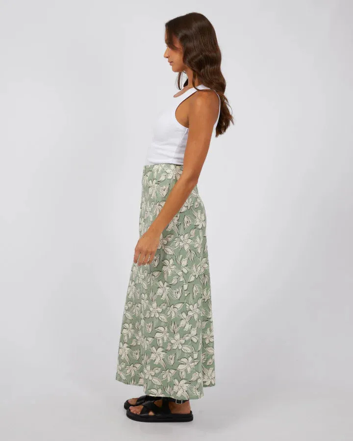 Silent Theory Eden Maxi Skirt - Sage