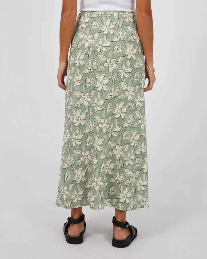 Silent Theory Eden Maxi Skirt - Sage
