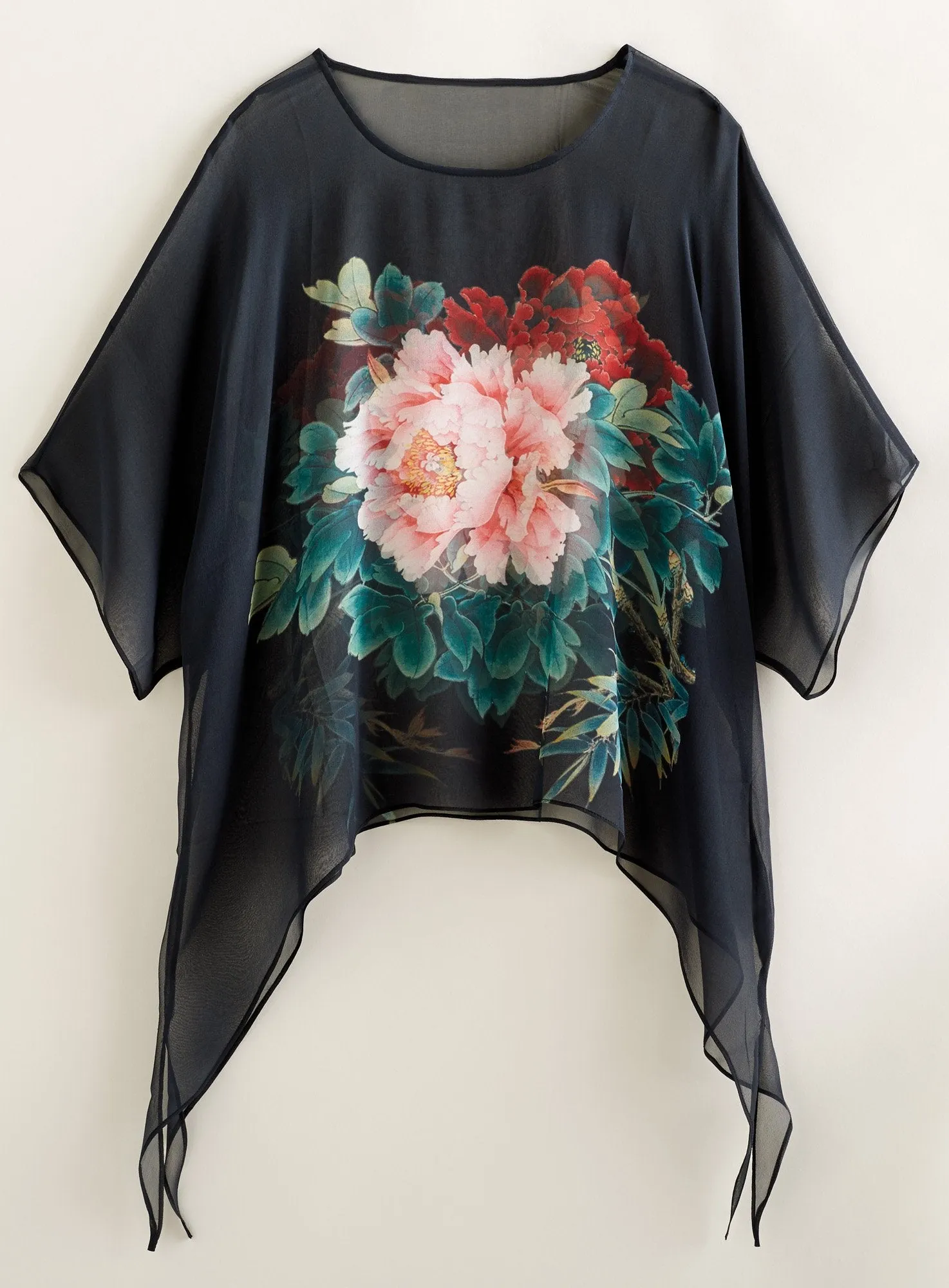 Silk Peony Tunic