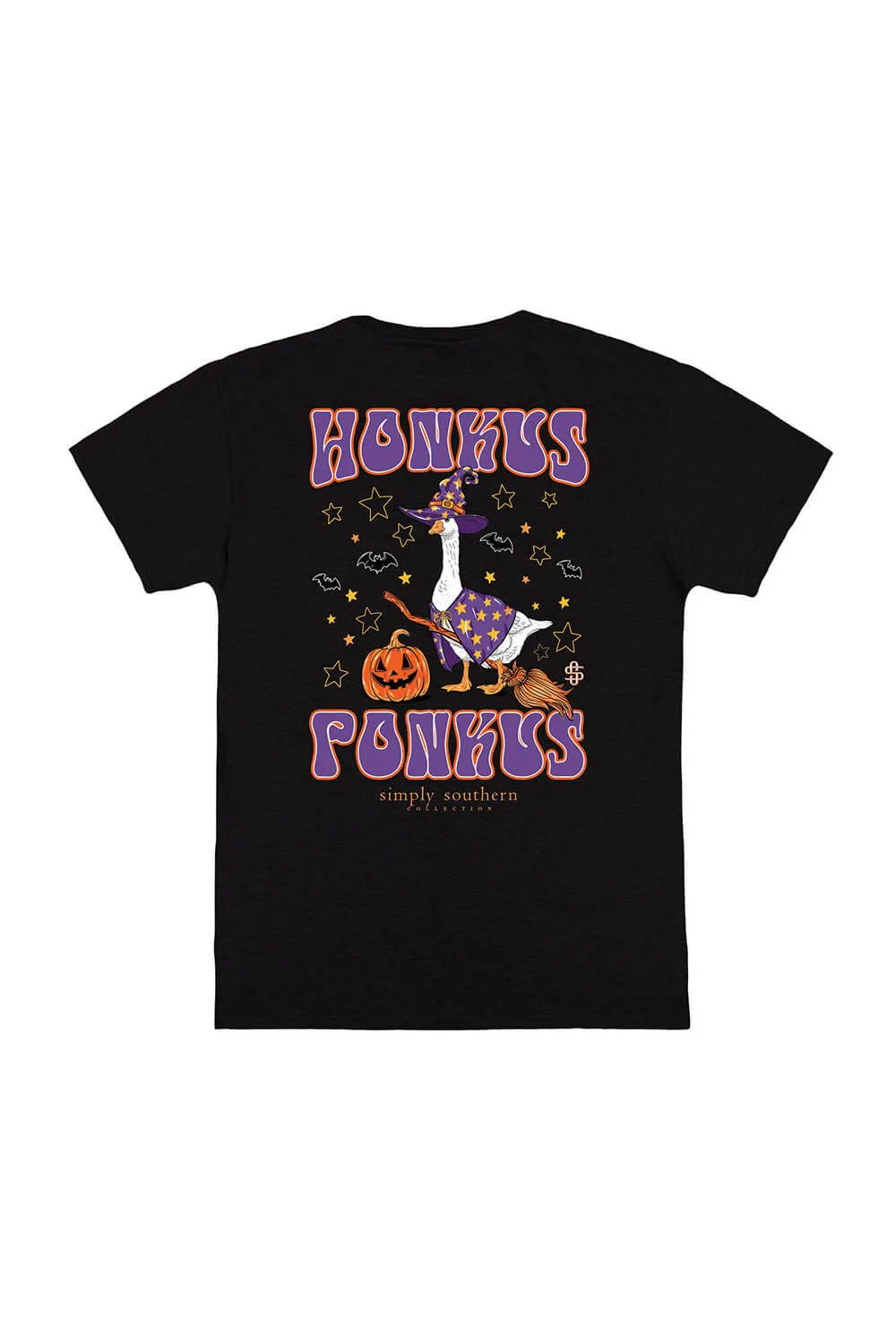 Simply Southern Youth Honkus Ponkus Halloween Goose T-Shirt for Youth in Black | YTH-SS-GOOSEWITCH-BLACK