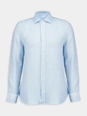 Sky Blue Linen Shirt