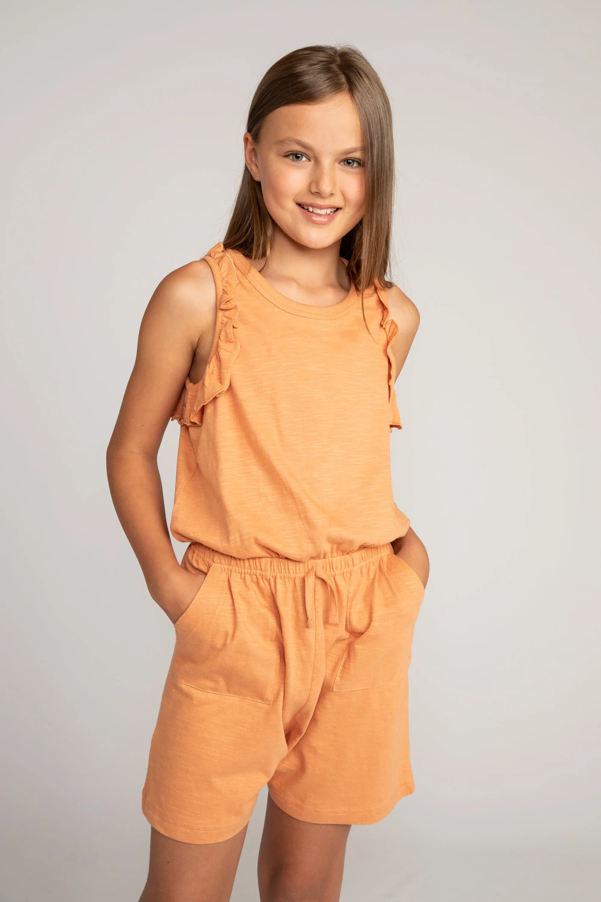 Slub Frill Playsuit