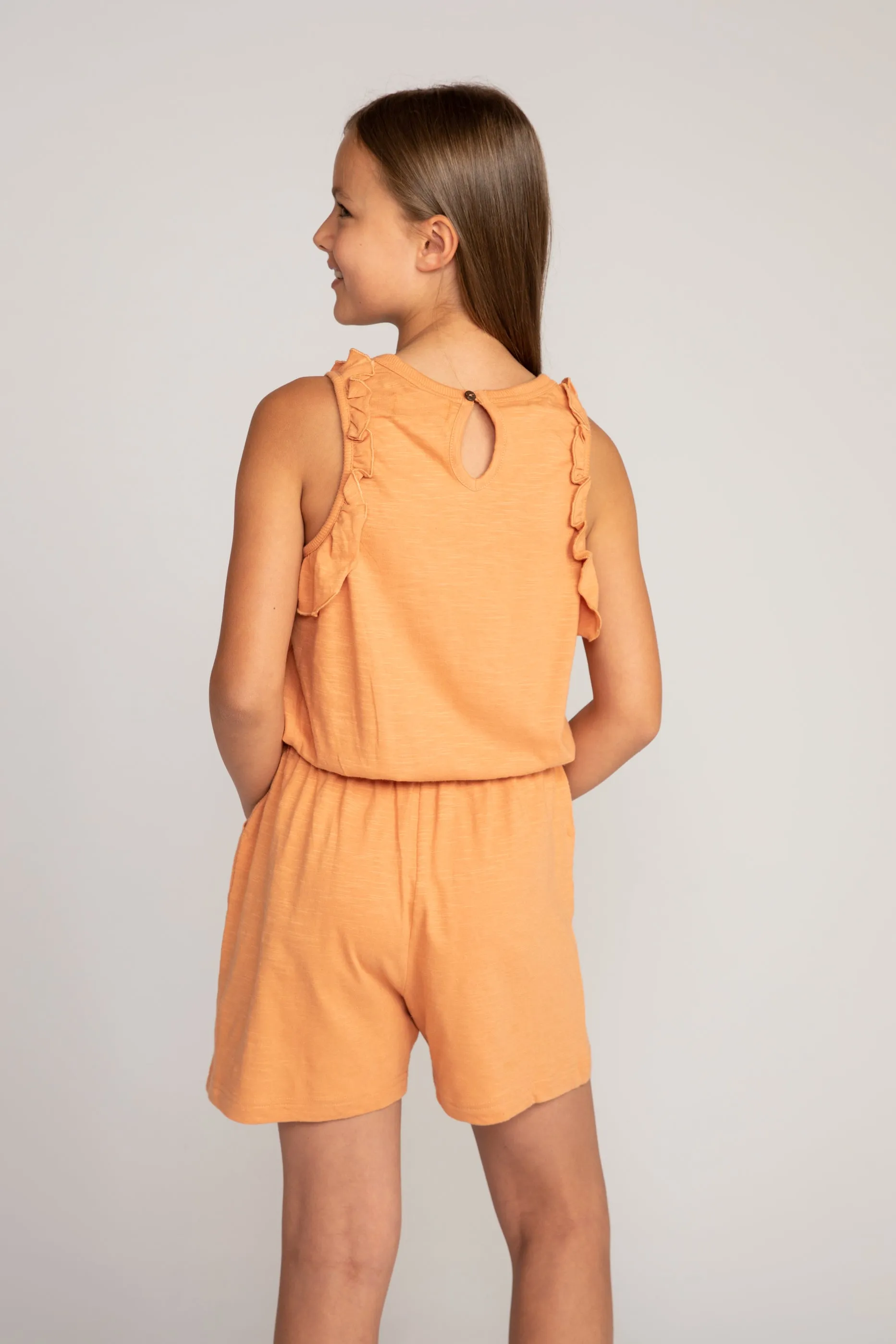 Slub Frill Playsuit