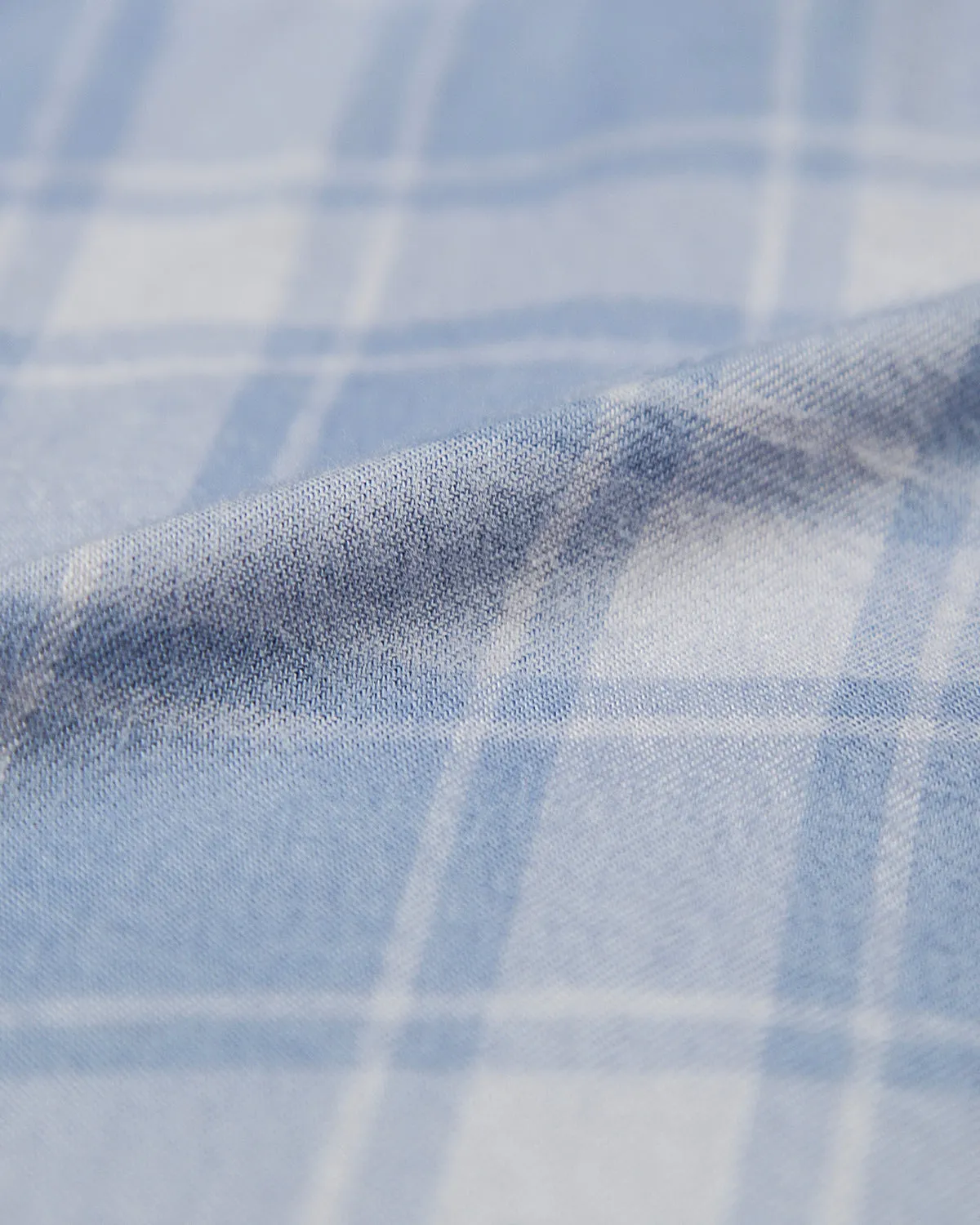 Soft Brushed Woven Pyjama Shorts - Blue Check