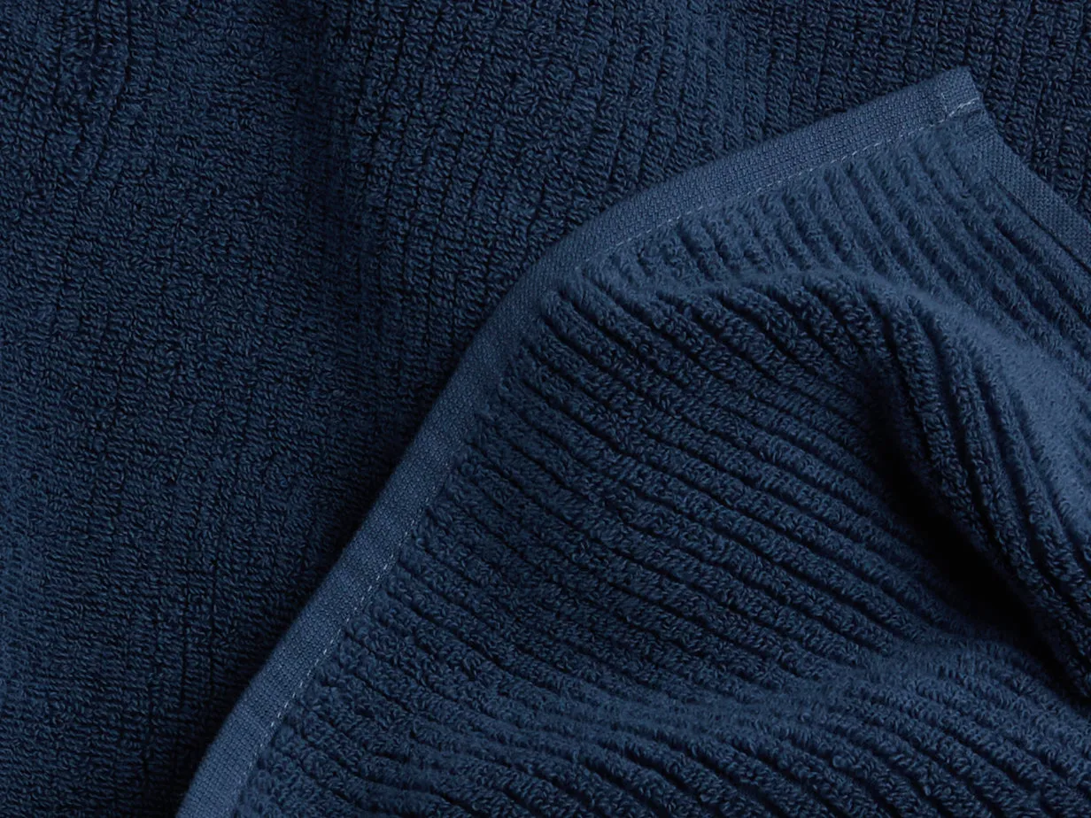 Soft Rib Towels (Marine)