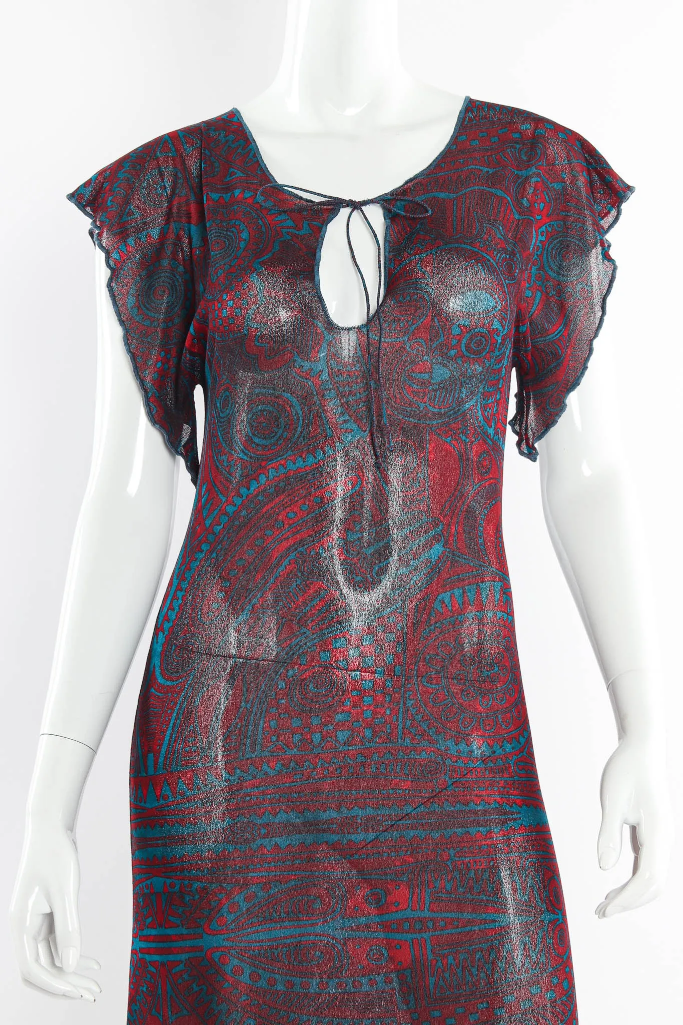 Soleil Tribal Mask Shawl & Dress Set