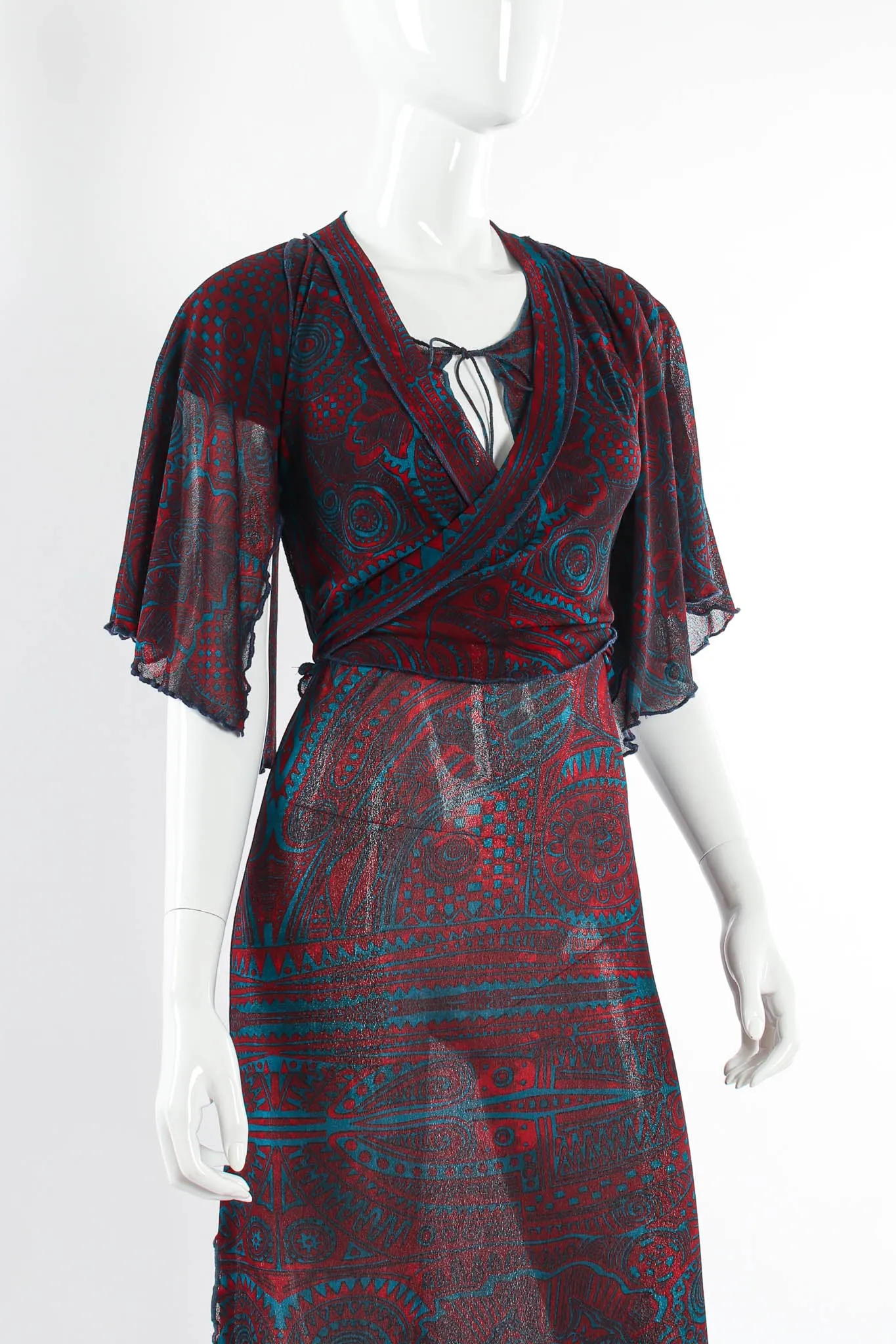 Soleil Tribal Mask Shawl & Dress Set