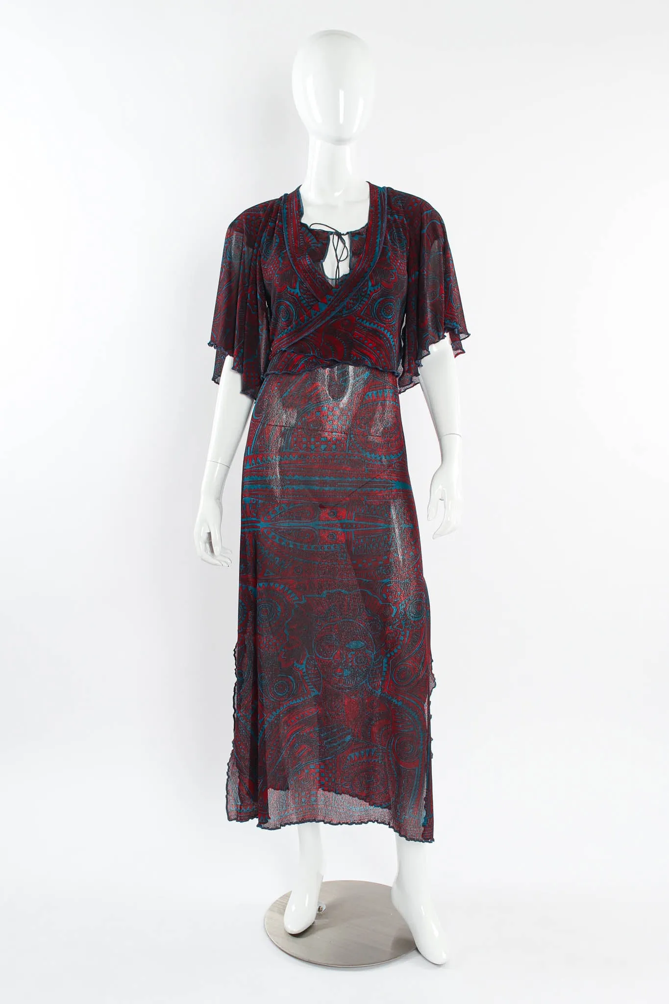 Soleil Tribal Mask Shawl & Dress Set