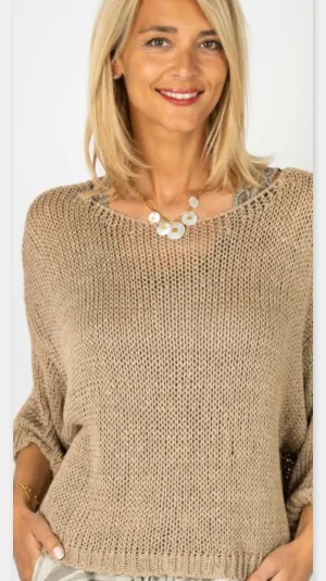Solid Knit Top – Made in Italy