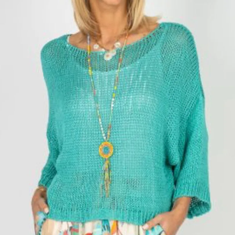 Solid Knit Top – Made in Italy