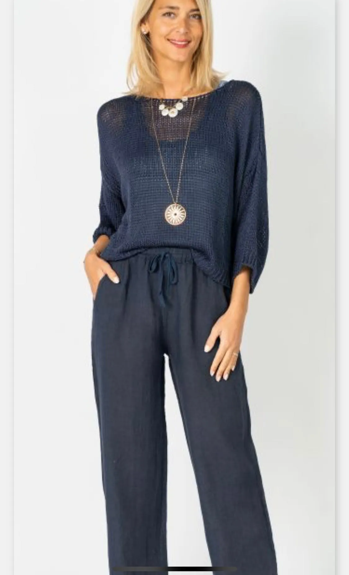 Solid Knit Top – Made in Italy