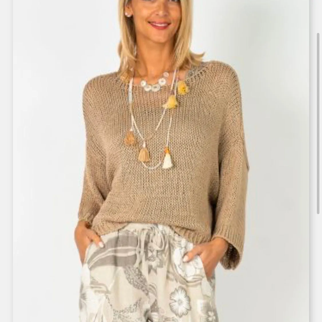 Solid Knit Top – Made in Italy