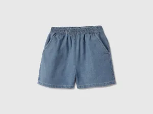 Solid Regular Fit Denim Shorts