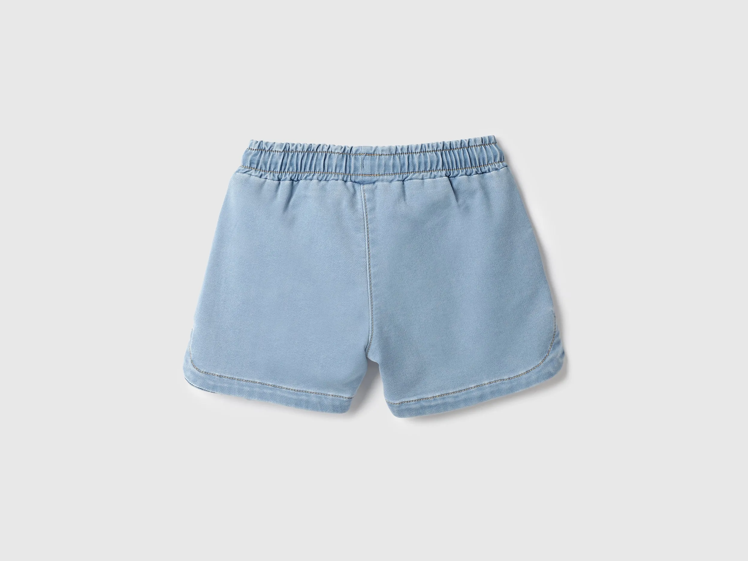 Solid Regular Fit Denim Shorts