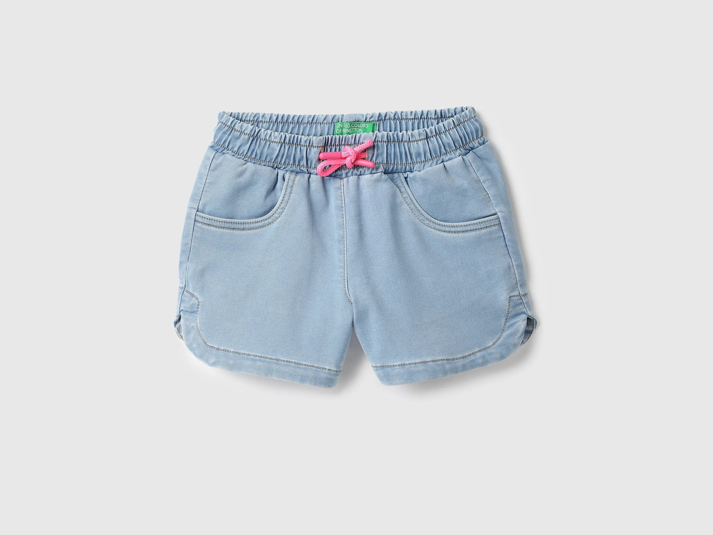 Solid Regular Fit Denim Shorts