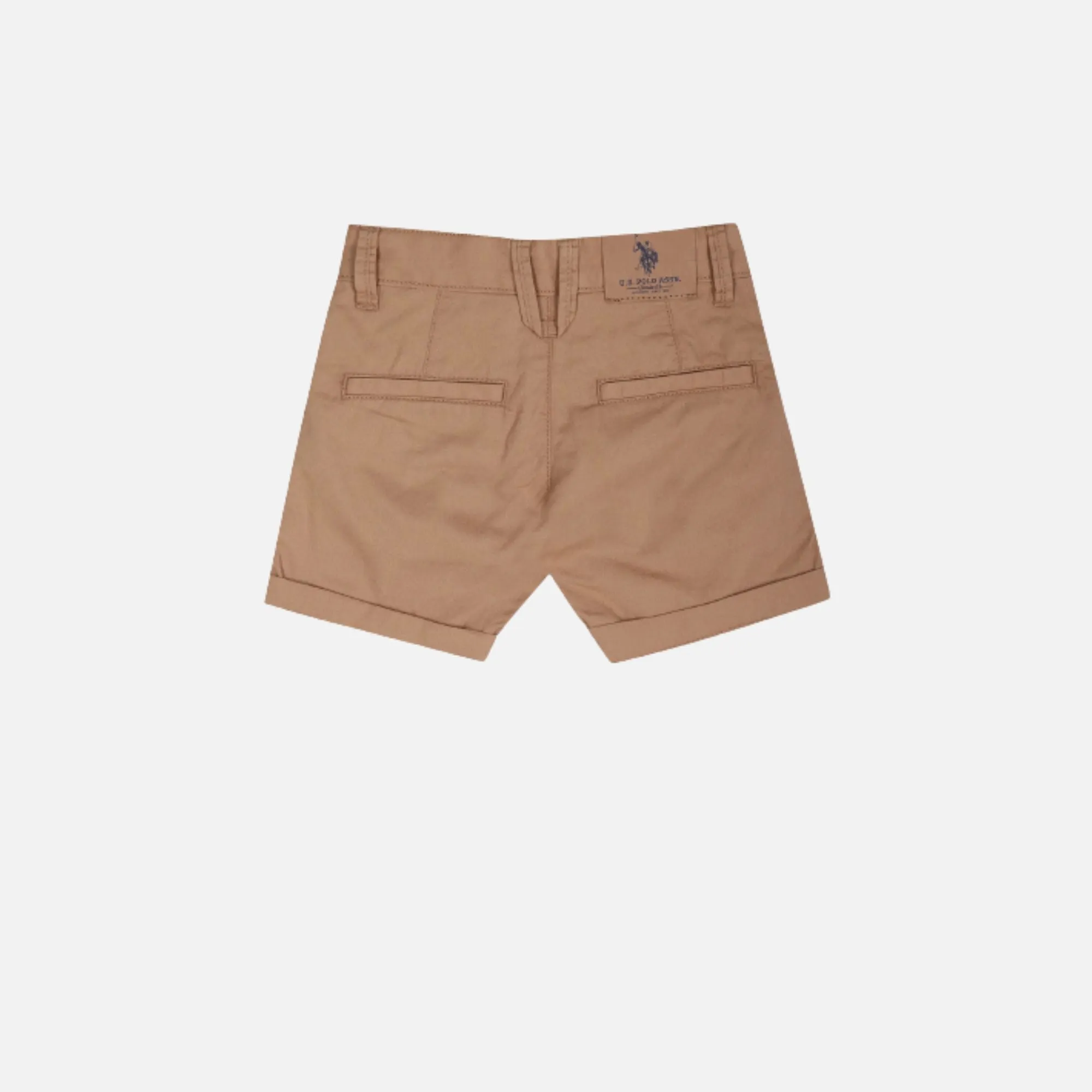 Solid Twill Cotton Shorts