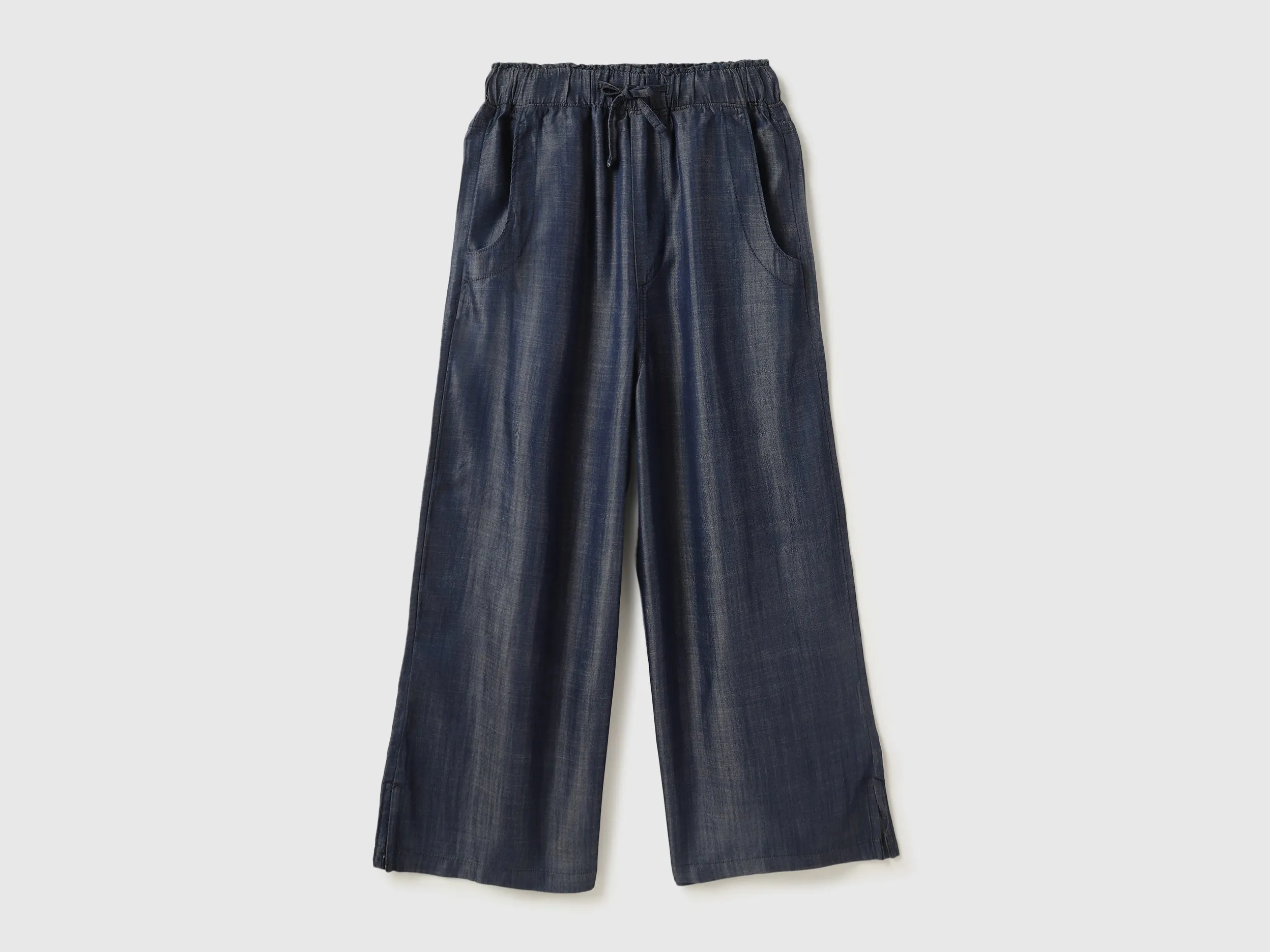 Solid Wide Leg Pants