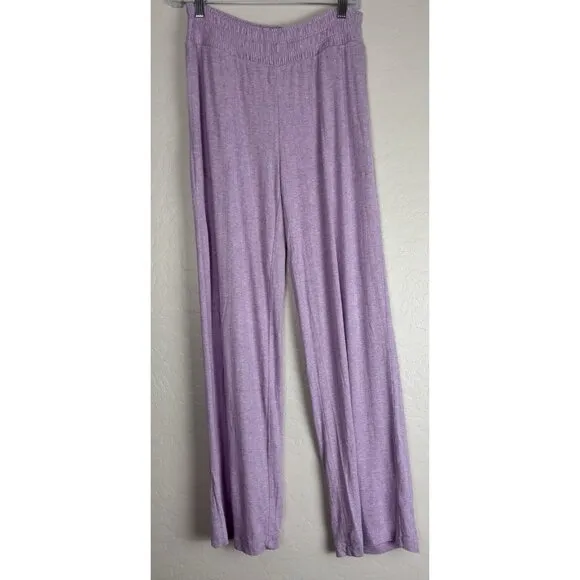Soma V-Neck Long Sleeve Shirted Cuff Pull On Pajama Lounge Set S Purple 1385