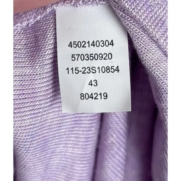 Soma V-Neck Long Sleeve Shirted Cuff Pull On Pajama Lounge Set S Purple 1385