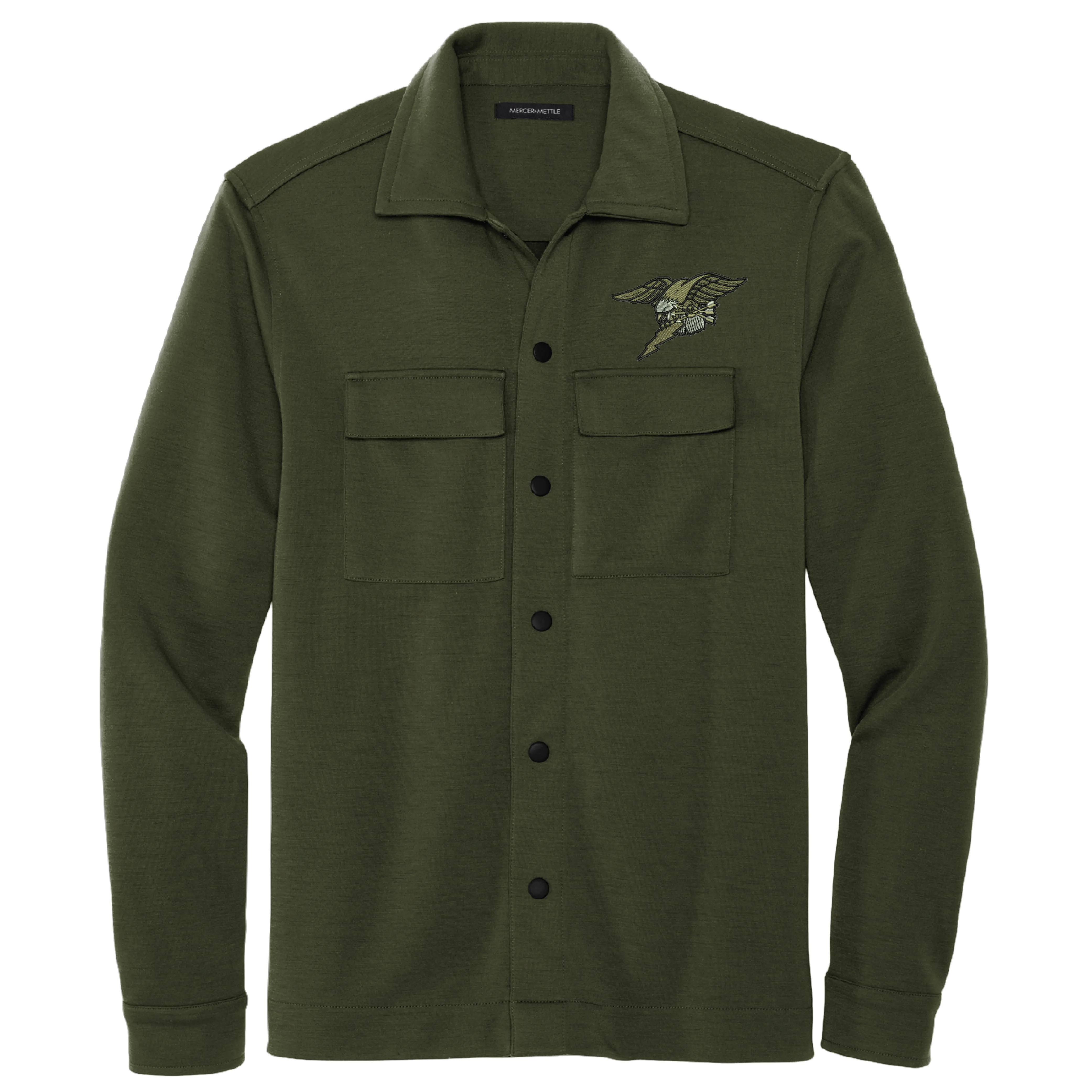 S.O.R.T. : Embroidered Double-Knit Snap Front Jacket