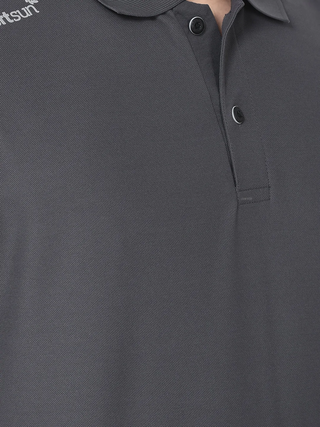Sport Sun Max Polo Plus Dark Grey T-shirt for Men