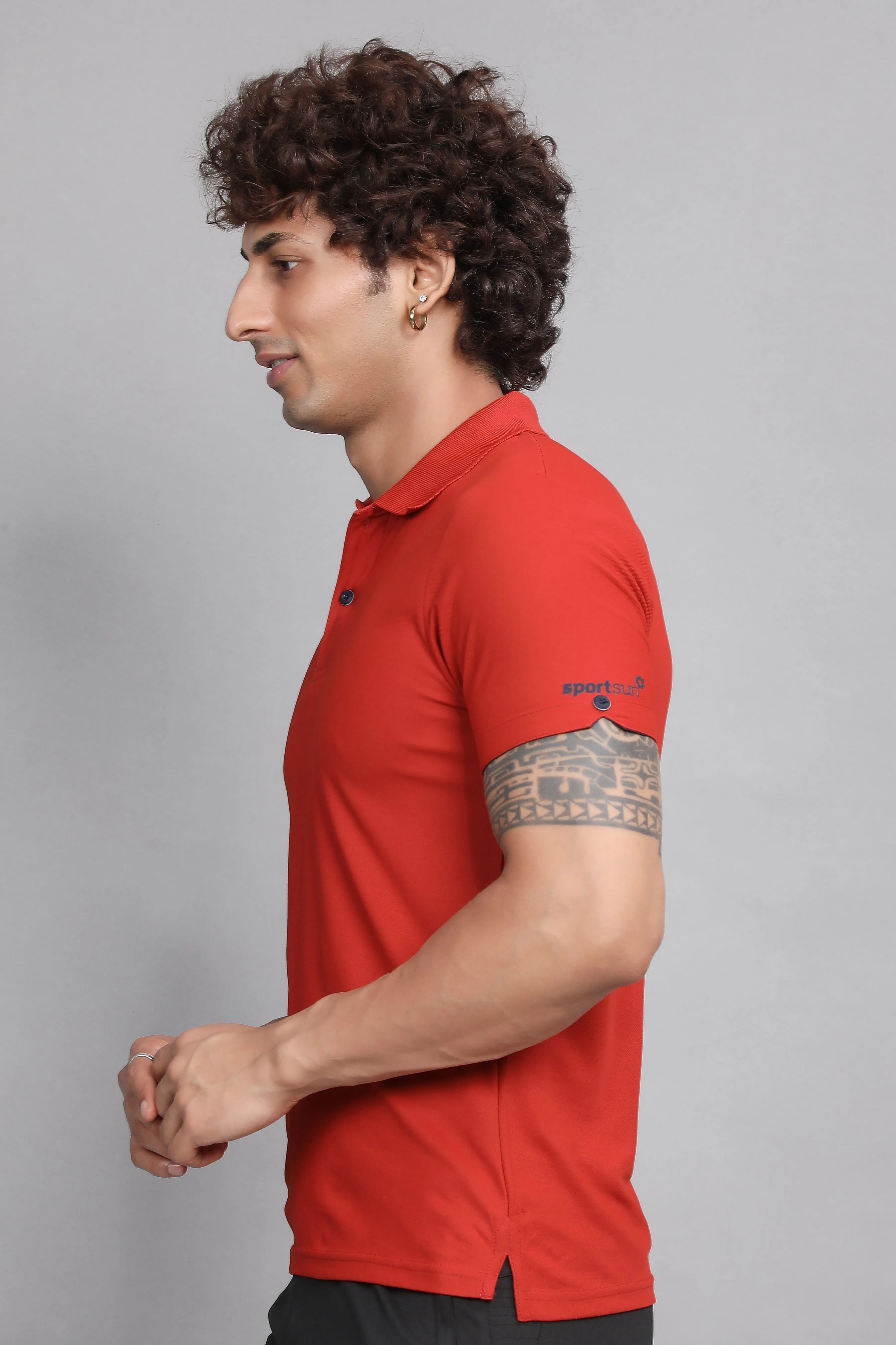 Sport Sun Max Polo Rust T-shirt for Men