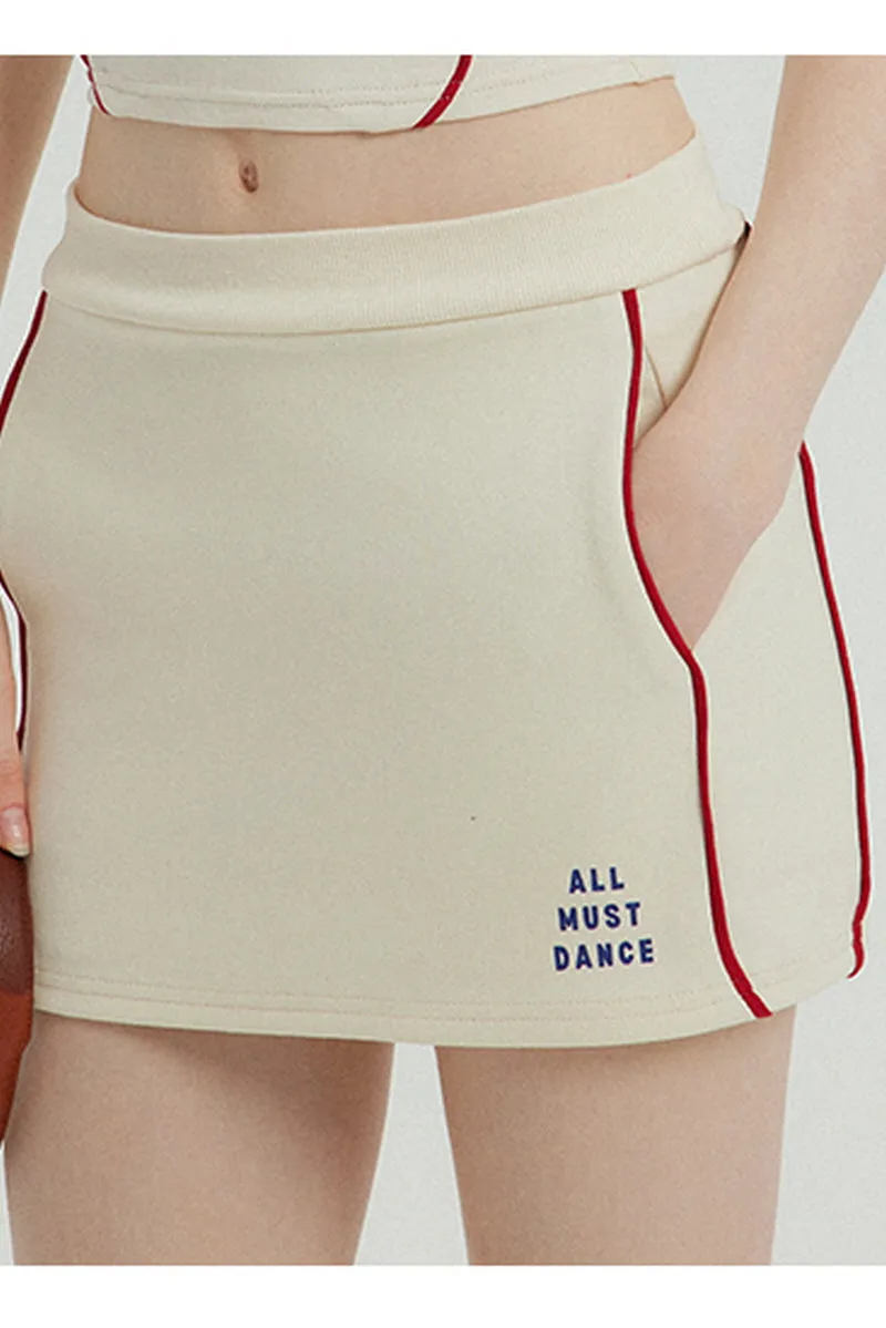 Sporty High Waist T-Shirt / Short Skirt