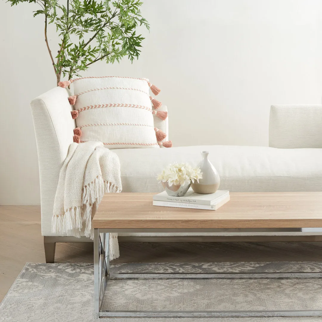 Square Pillow Cover & Insert Mina Victory Color: Blush