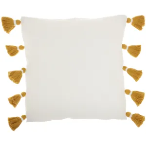 Square Pillow Cover & Insert Mina Victory Color: Mustard