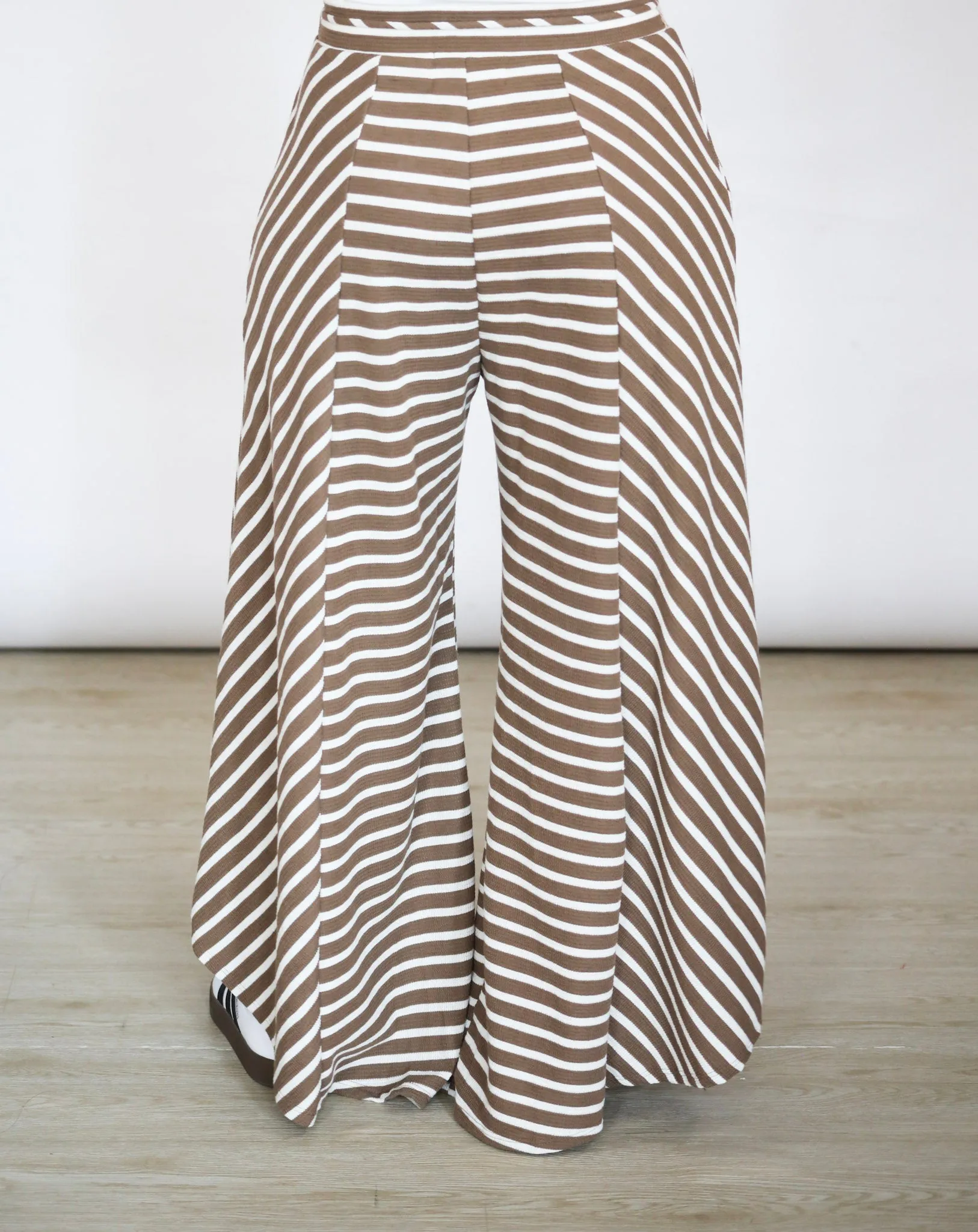Stay By Your Side Striped Wide Pants
