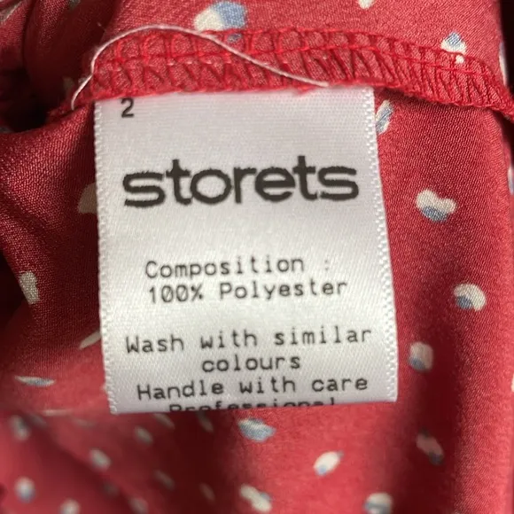 Storets Red White And Blue Ditsy Wrap Dress
