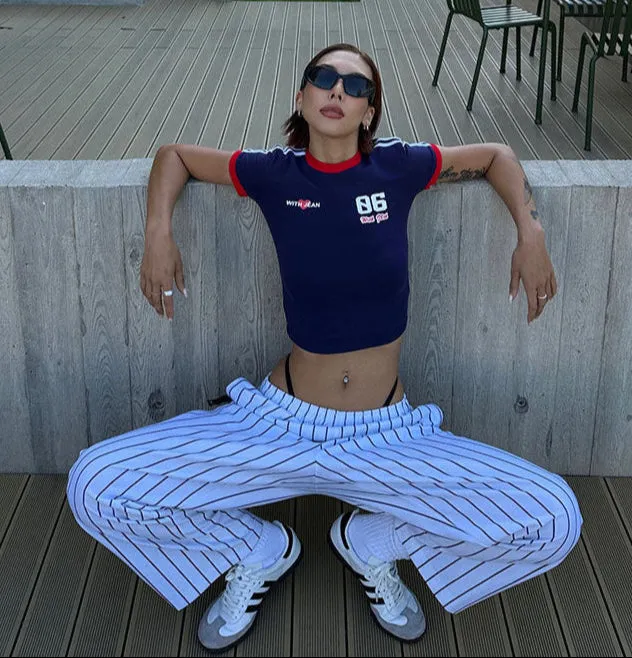 Striped Baseball Slacks