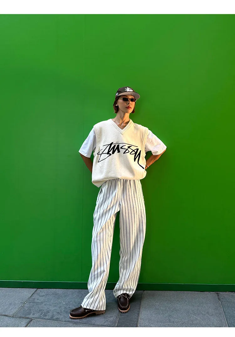 Striped Baseball Slacks