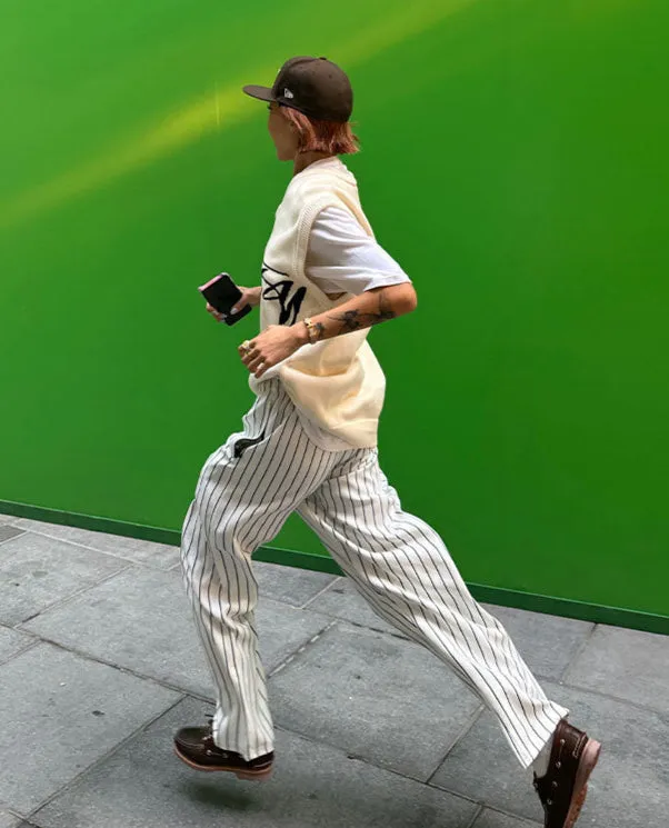 Striped Baseball Slacks