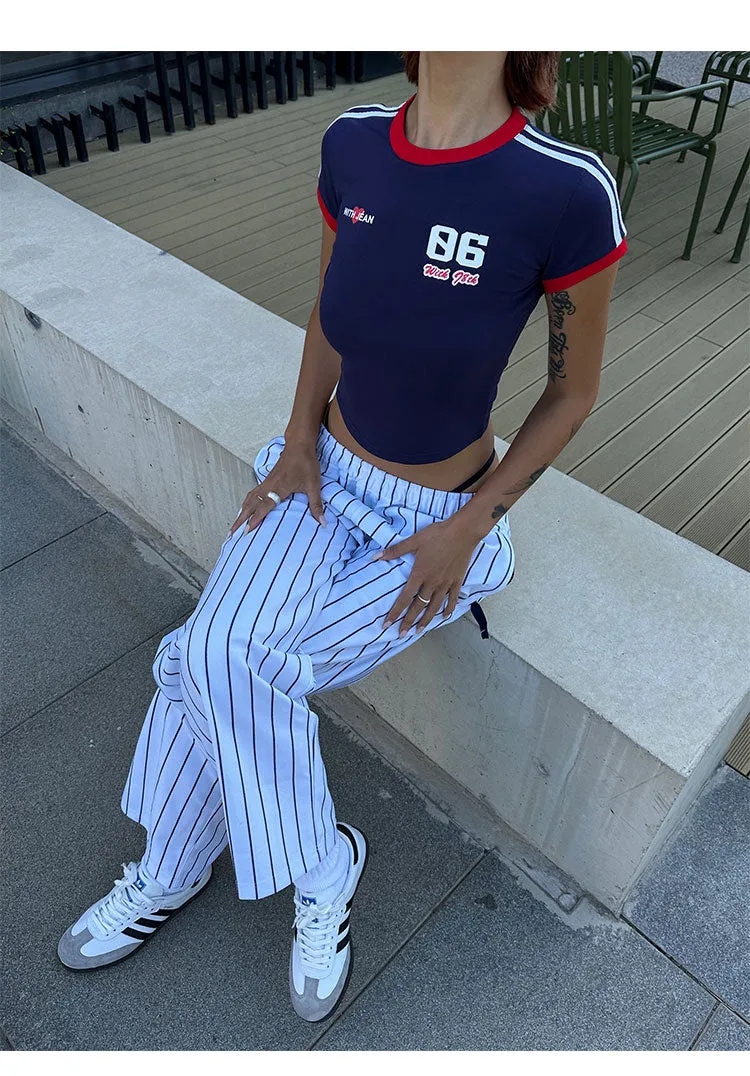 Striped Baseball Slacks