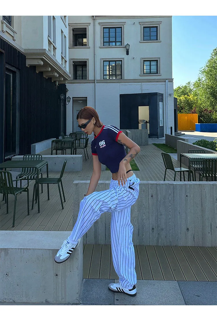 Striped Baseball Slacks