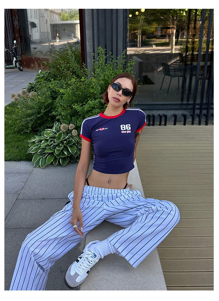 Striped Baseball Slacks