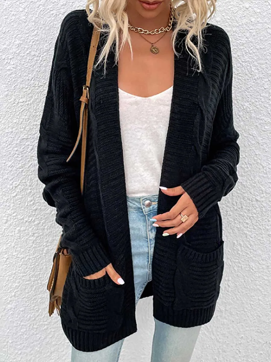 Stunncal Long Knit Twist Cardigan Sweater