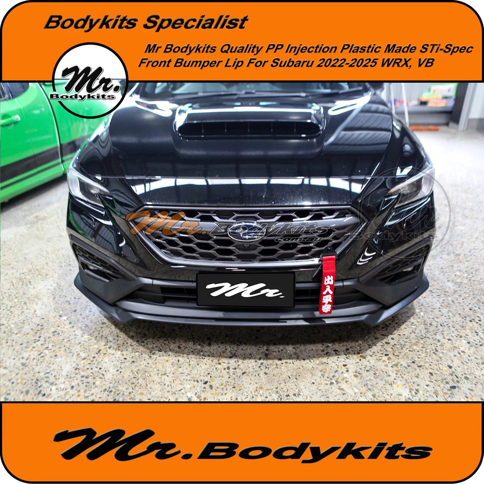 Subaru Impreza WRX 2022-2024 Sedan Front Bumper Lip Splitter, OEM Quality PP Injection Made, VB