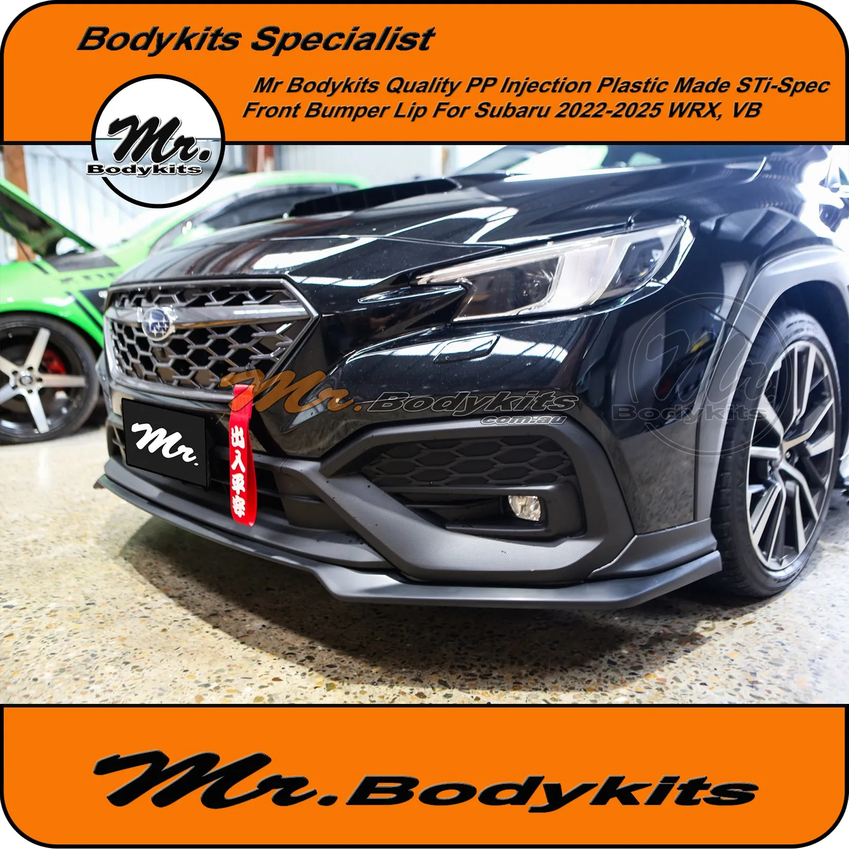 Subaru Impreza WRX 2022-2024 Sedan Front Bumper Lip Splitter, OEM Quality PP Injection Made, VB
