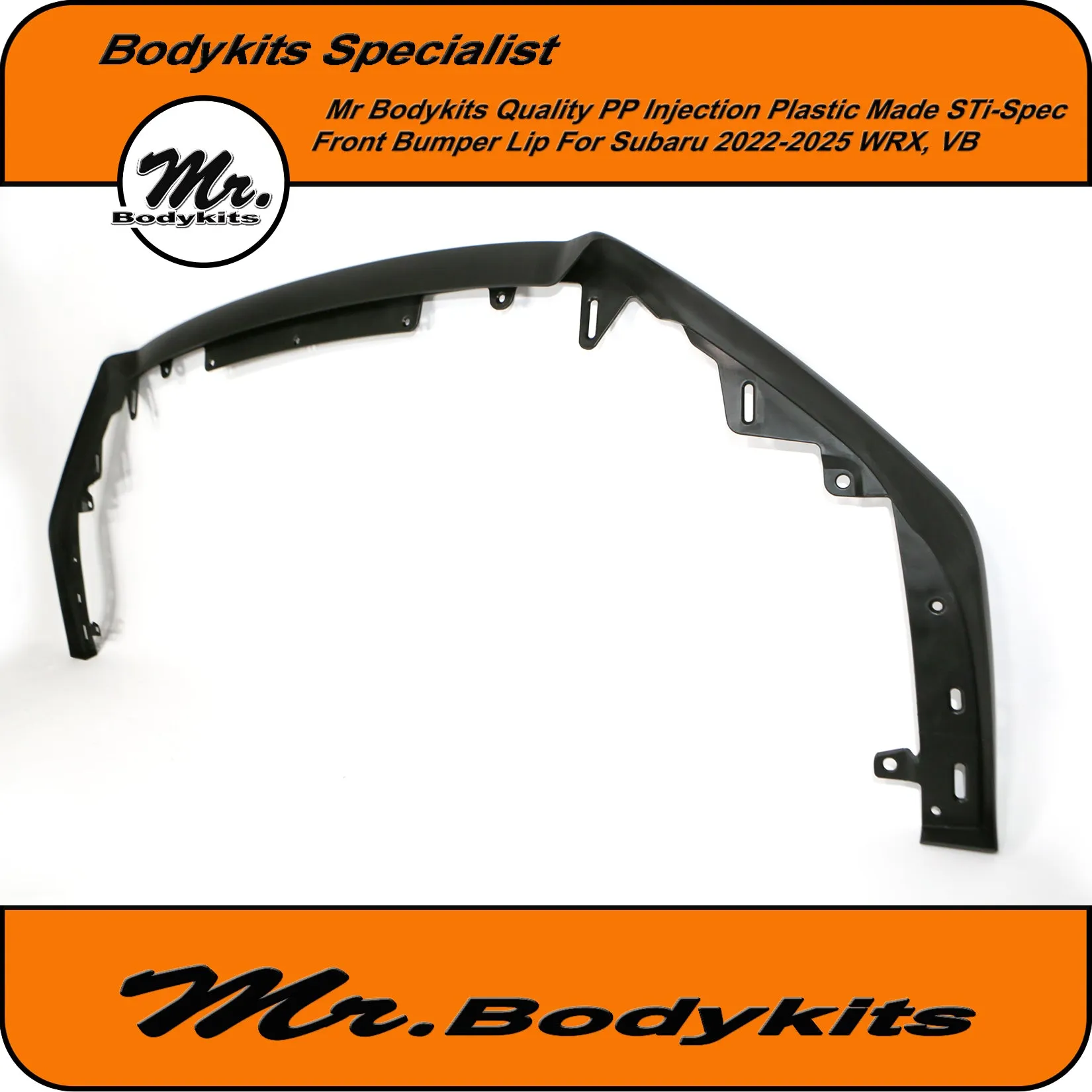 Subaru Impreza WRX 2022-2024 Sedan Front Bumper Lip Splitter, OEM Quality PP Injection Made, VB