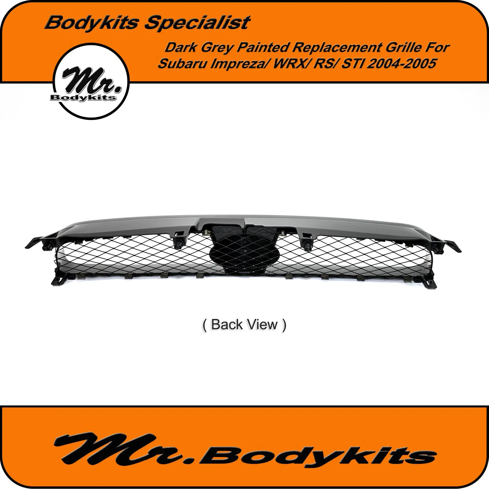 Subaru Impreza / WRX / RS / STi Front Replacement Bumper Grille for Blobeye 2003-2005