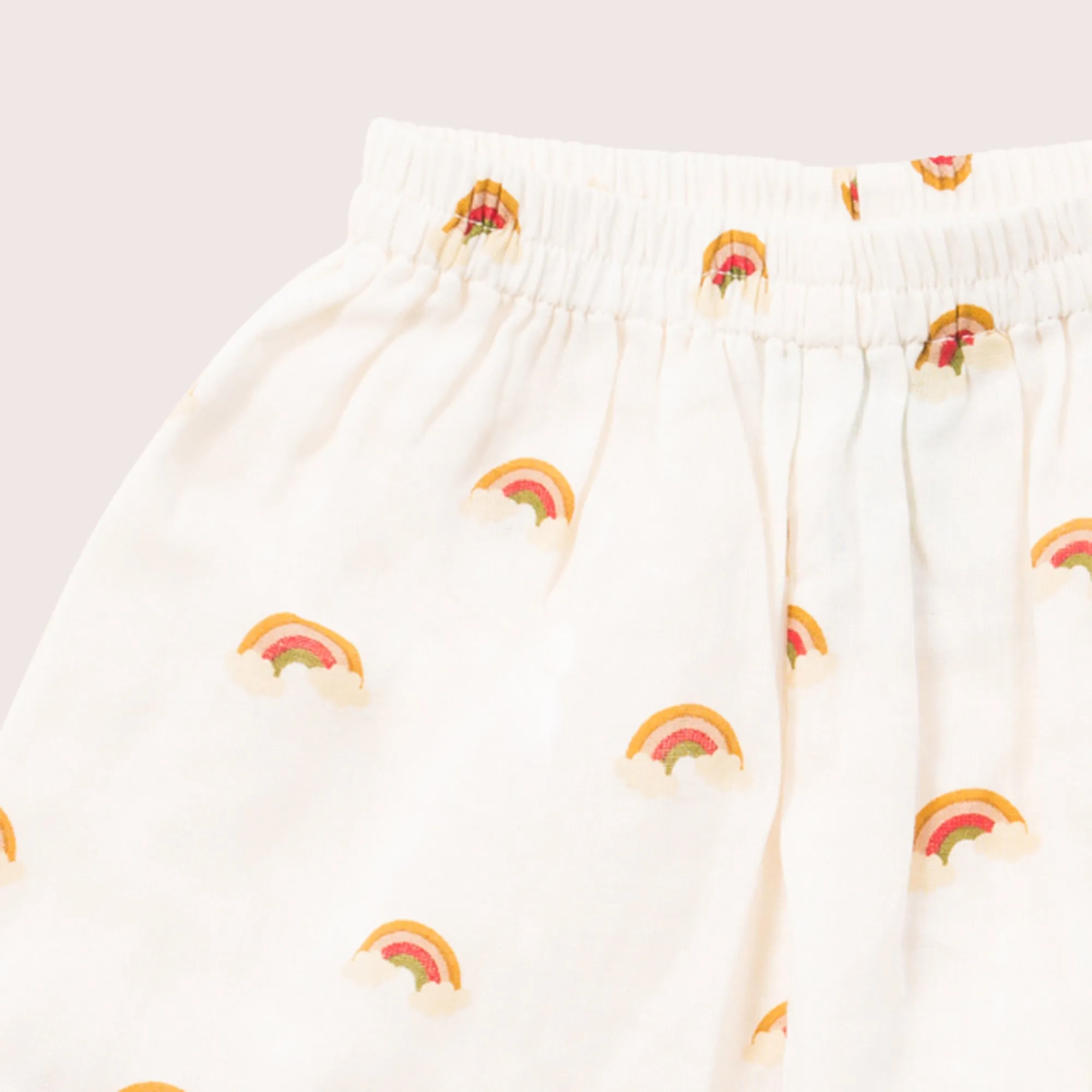 Summer Rainbows Button Through Pyjama Short Set