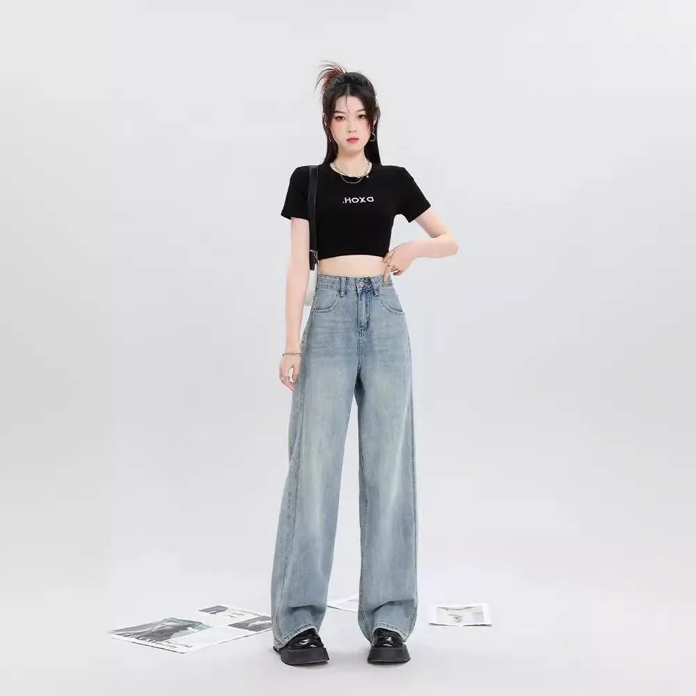 Summer Super Soft Wide Leg Jeans For Women