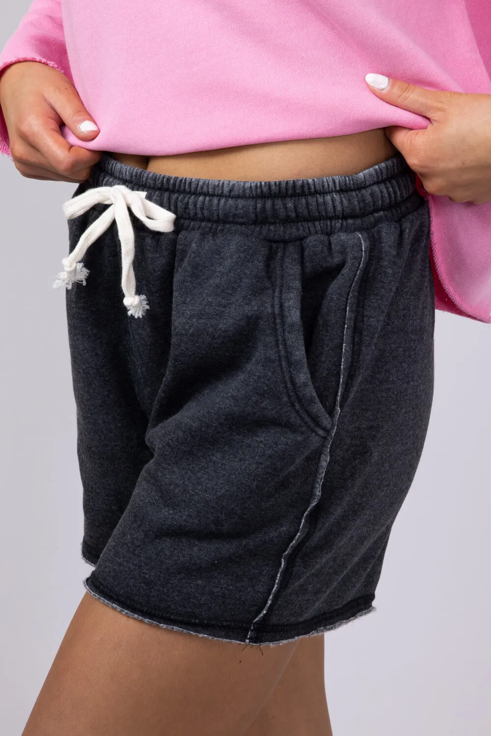 Super Soft Lounge Shorts for Women in Black | DZ24C274-BLACK